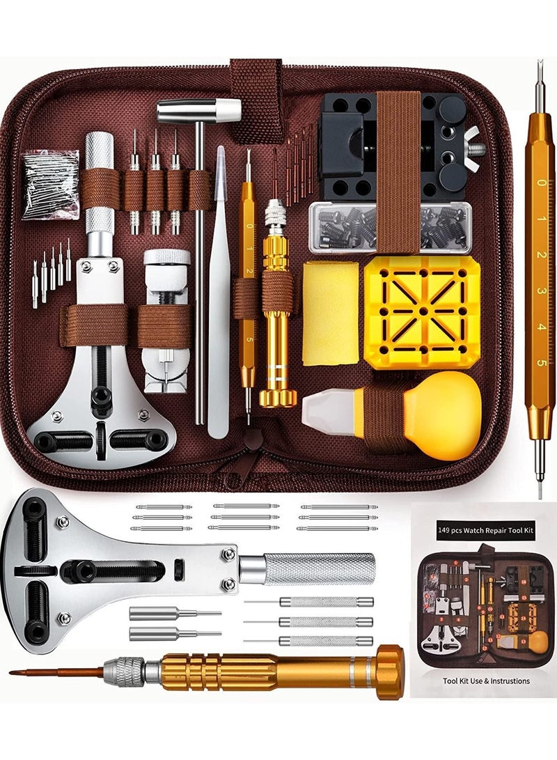 Y&D Watch Repair Kit, Link Removal Tool, Band Adjustment, Including Back Case Opener, Spring Bar, Operation Manual, Suitable for Battery Replacement and Strap disassemble - Image 1