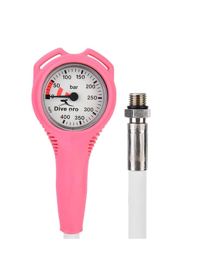 Thoraya Pressure Gauges Single Table with Luminous Dial Plate Scuba Diving Accessory pink  - Image 4
