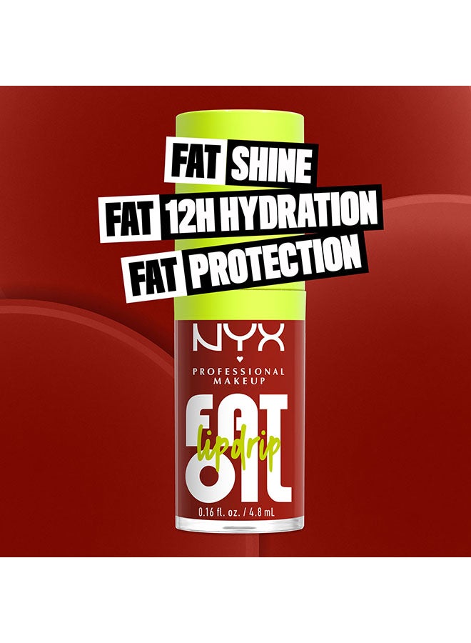نيكس مكياج المحترفين مكياج المحترفين  فات أويل ليب درِب، مرطب، وملمع شفاه نباتي ملون، ذو لمسة نهائية غير لاصقة، ترطيب لمدة 12 ساعة - لوزين كونترول - Image 3