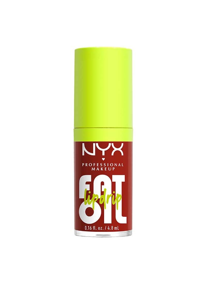 NYX PROFESSIONAL MAKEUP - Fat Oil Lip Drip, Moisturizing, Shiny, Vegan Tinted Lip Gloss, Non-Sticky Finish, 12H Hydration - LOSIN CONETROL - Image 1