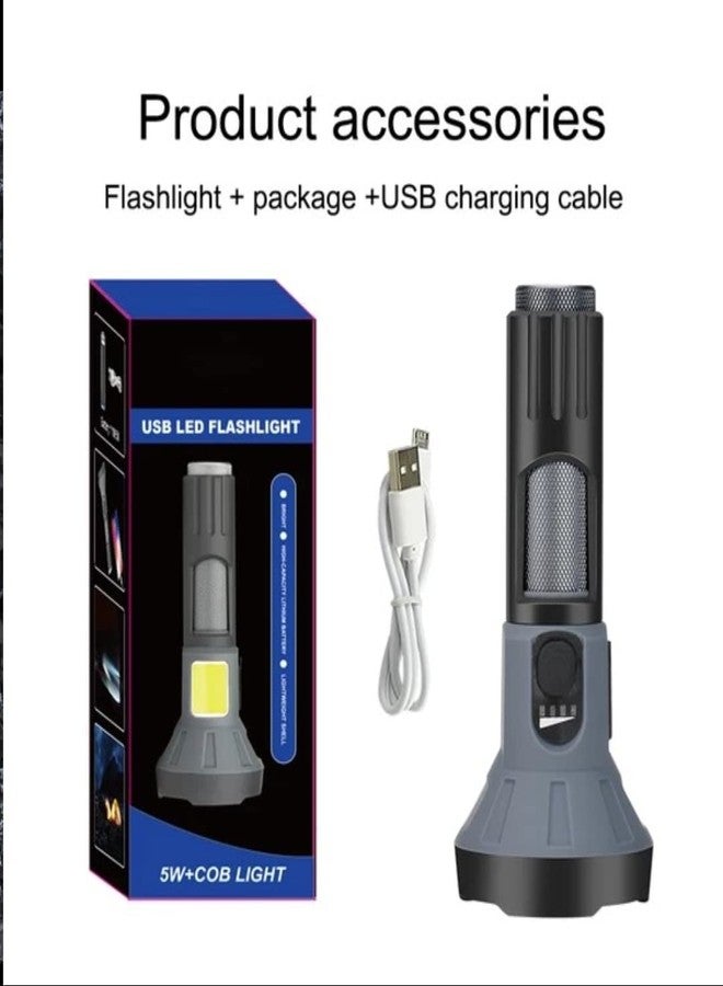 Care4 CARE 4 USB Rechargeable Mini pocket Torch Light For Emergency (SH-3519) - Image 3