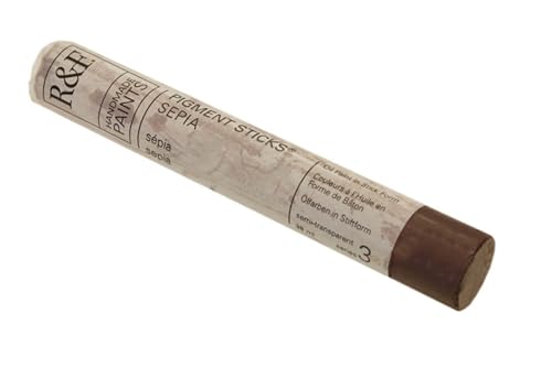 R&F Handmade Paints - Professional Oil Pigment Stick, Sepia, 38 ml - Image 1