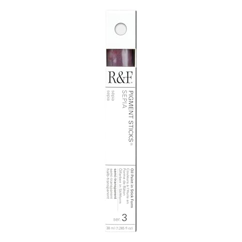 R&F Handmade Paints - Professional Oil Pigment Stick, Sepia, 38 ml - Image 4