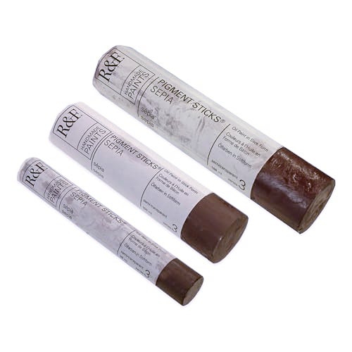 R&F Handmade Paints - Professional Oil Pigment Stick, Sepia, 38 ml - Image 3