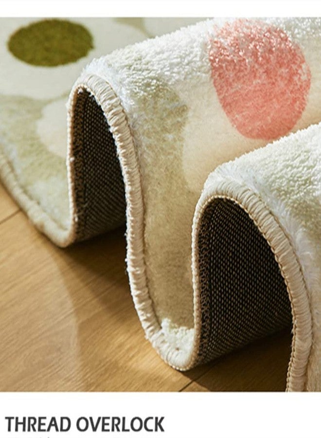 RinRinfam Funny Cat Bath Mat Cute Cartoon Cat Bath Rug Soft Microfiber Water Absorbent Non-Slip Foot Shower Mat Thick Shaggy Floor Mat for Living Room Bedroom Rug Beige 18" x 30" - Image 5