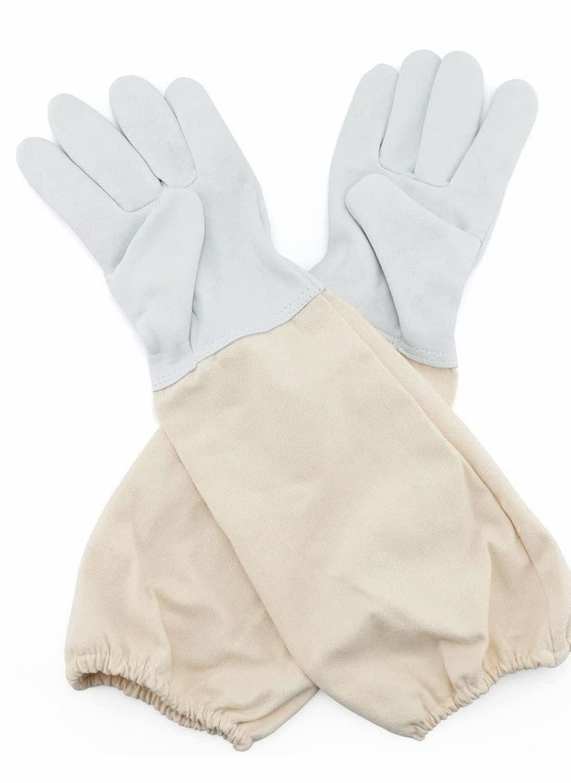 Y&D Beekeeping Gloves Goatskin Large Protective Gloves, for Beekeeper 50CM with Vented Sleeves  - Image 4