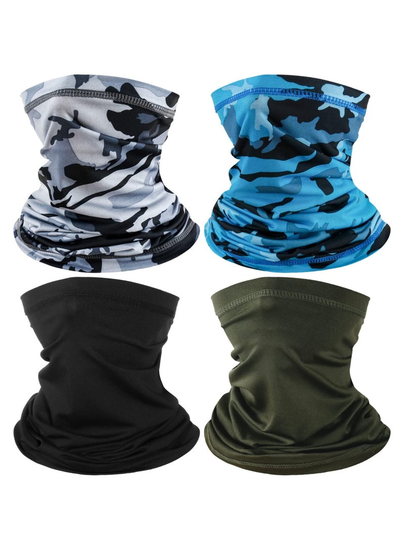 Generic 4PCS Neck Gaiter Mask, UV Protection Gaiter Windproof Face Scarf  - Image 1