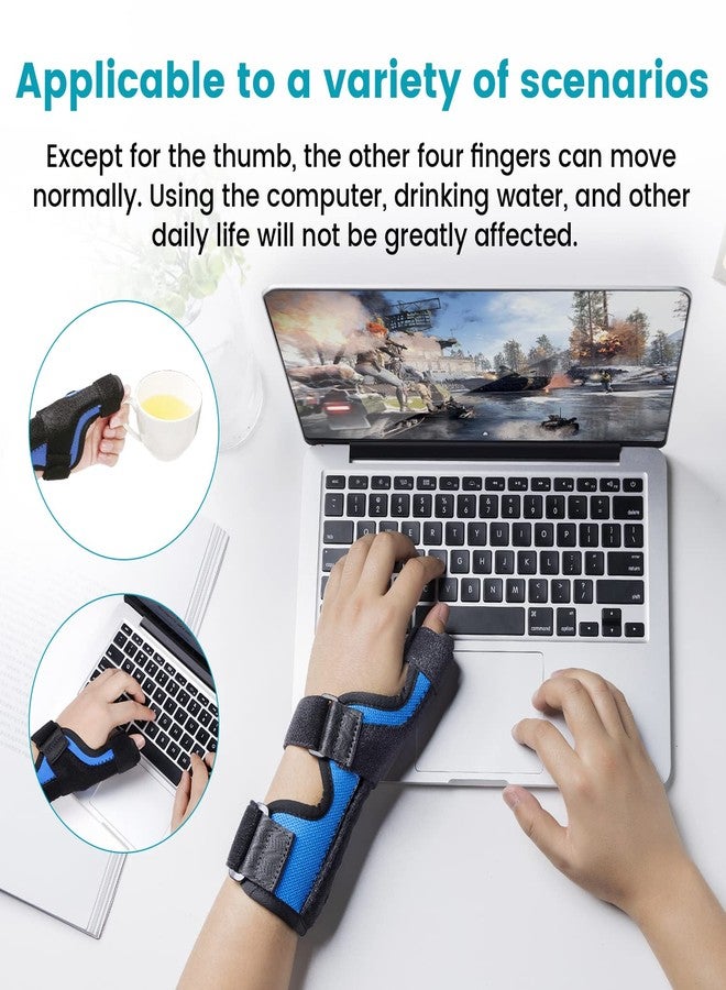 DrFinger Thumb Spica Splint Brace fit Left & Right Hand, Trigger Thumb and Wrist Support, Thumb Immobiliser for De Quervains Tenosynovitis Tendonitis, Broken Thumb Stabilizer, for Women & Men- S/M - Image 3