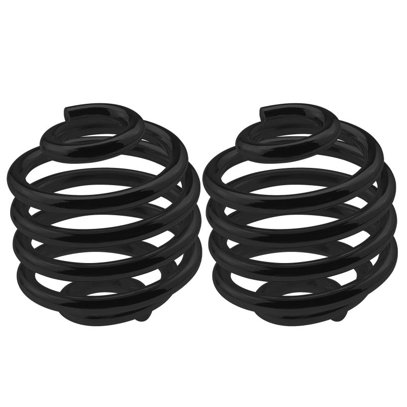 SING F LTD Pair of Black Solo Seat Springs 2 Inch Steel Retor Vintage Old School Style Barrel Shape Spring Seat Mounting Fit for Motorcycle Bobber Chopper Custom - Image 3