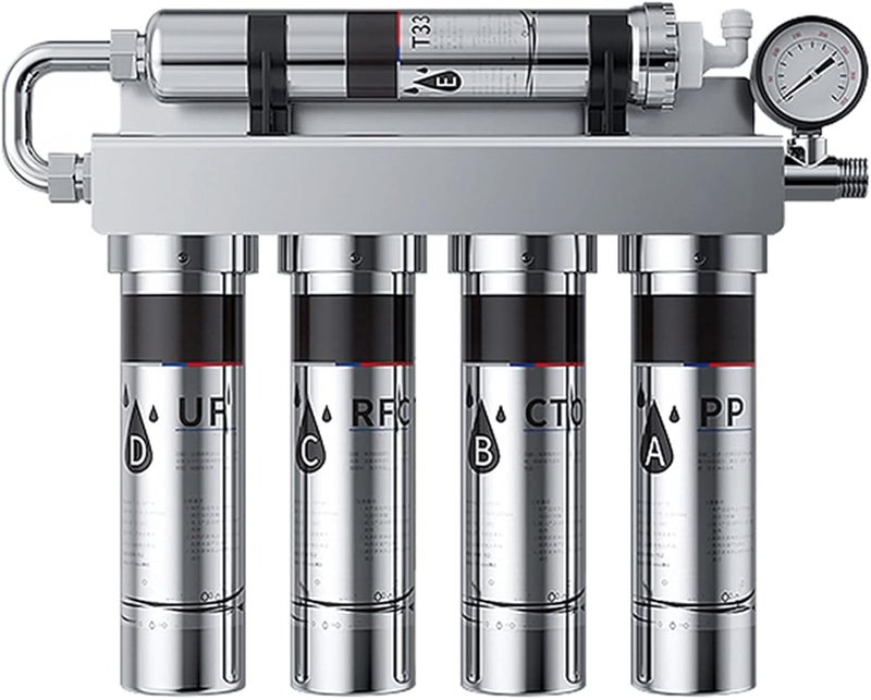 Bahels Under Sink Water Filter System 304 Stainless Steel Water Purifier 5 Stages Direct Drinking Water Filter System Household UF Membrane Water Purification Machine - Image 2