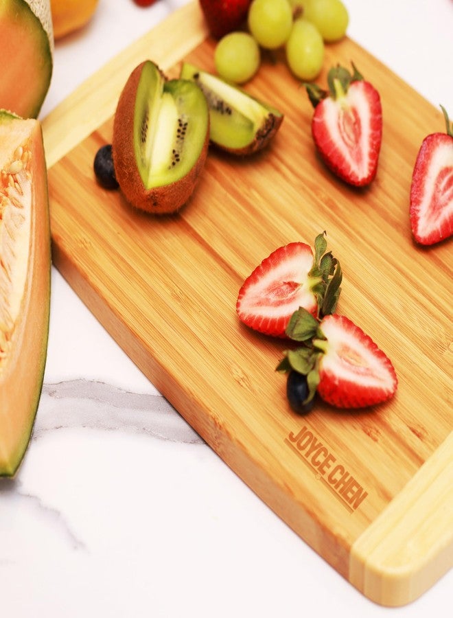 Joyce Chen Medium Bamboo Cutting Board, 8x12 Inches - Image 4