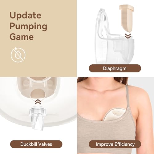 TOVVILD 12PCS Duckbill Valves Silicone Diaphragms Compatible with eufy E10/E20/S1/S1 Pro Replacement Parts, Wearable Breast Pump Accessories - Image 5