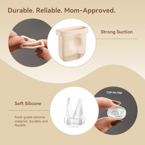 TOVVILD 12PCS Duckbill Valves Silicone Diaphragms Compatible with eufy E10/E20/S1/S1 Pro Replacement Parts, Wearable Breast Pump Accessories - Image 3