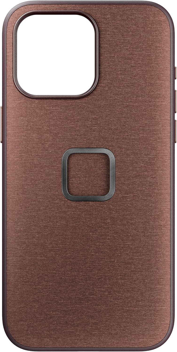 Peak Design Mobile Everyday Fabric Case for iPhone 15 Pro Max - Redwood - Image 1