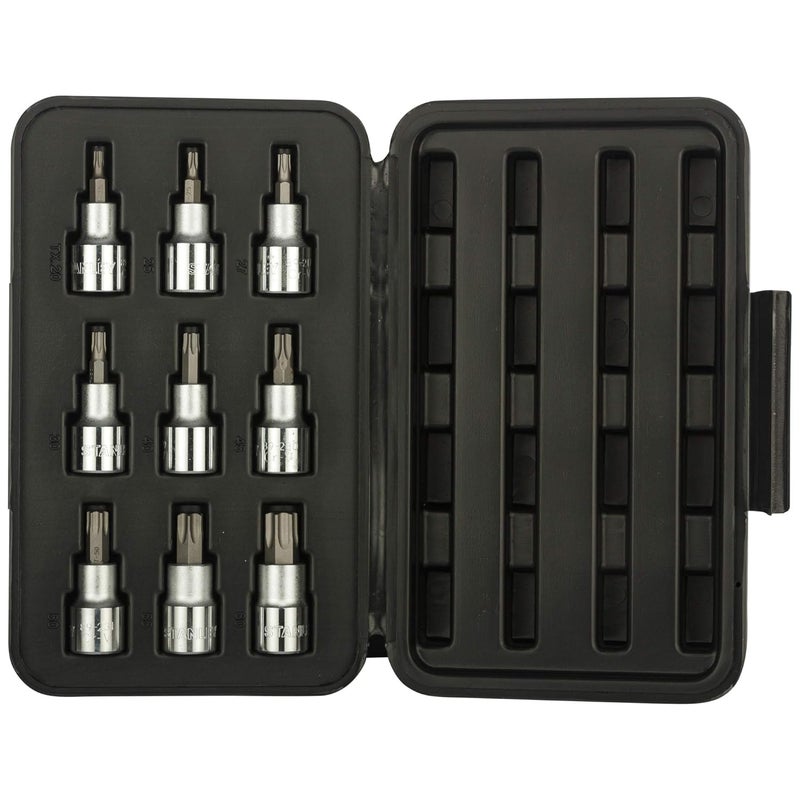 Stanley STANLEY 89098 9Piece 12 Drive Torx Bit Socket Set  - Image 1