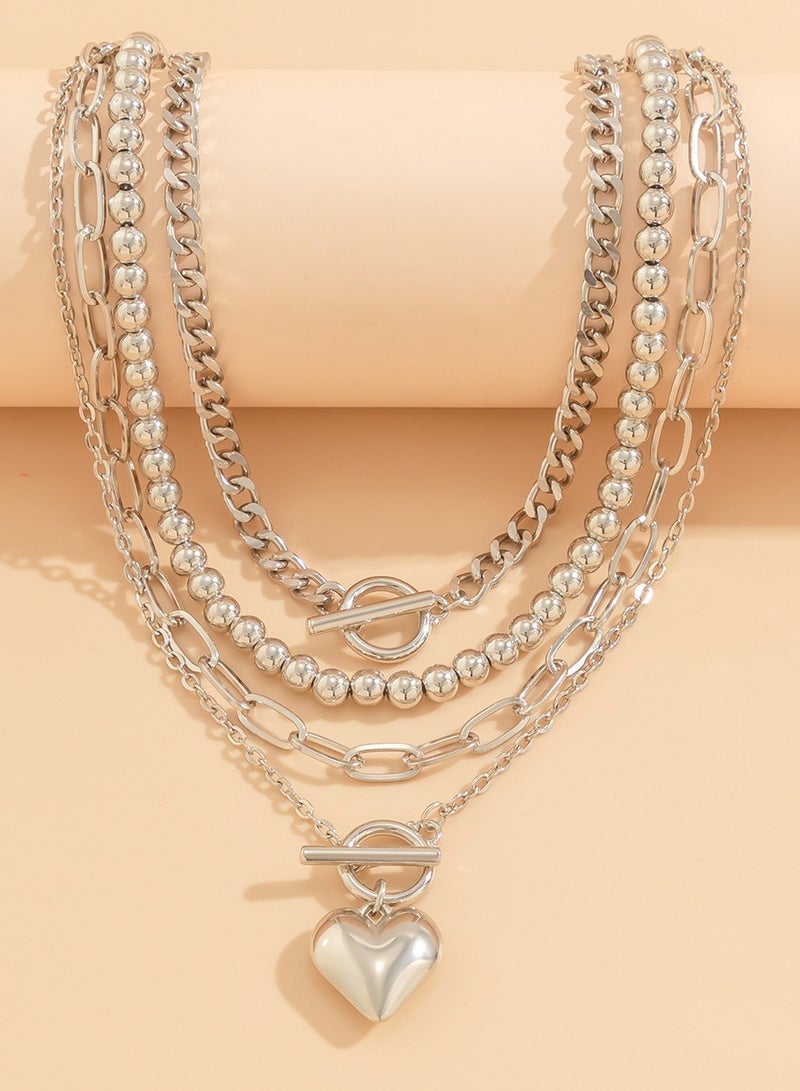 القلب المحب قلادة أزياء متعددة ستراند قلادة - Image 5