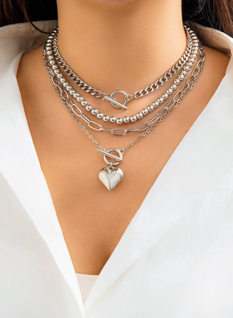 القلب المحب قلادة أزياء متعددة ستراند قلادة - Image 2