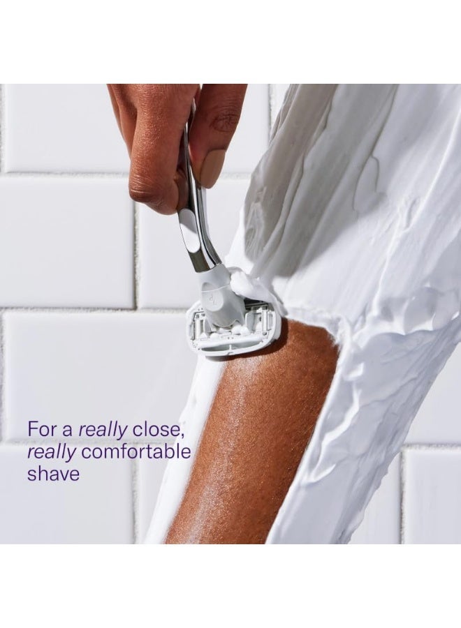 Flamingo Razors for Women, 1 Women's Razor Handle (Chrome), 5 Blade Razor for Women with Aloe and Shea Butter Glide Strips - Image 5