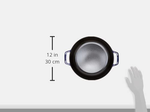 Staub 40511 HS-476-P2 0 with Chistera Cast Iron 28 cm Dark Blue - Image 3