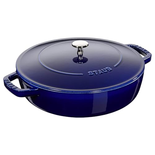 Staub 40511 HS-476-P2 0 with Chistera Cast Iron 28 cm Dark Blue - Image 1