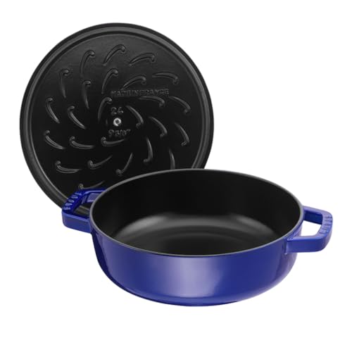 Staub 40511 HS-476-P2 0 with Chistera Cast Iron 28 cm Dark Blue - Image 2
