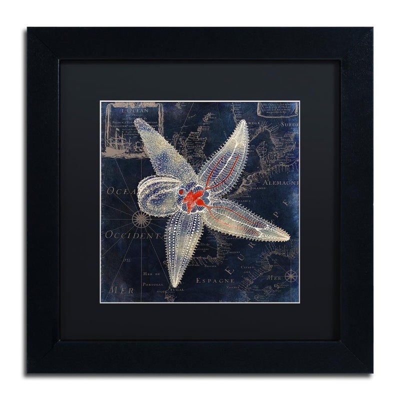 تريد مارك فاين آرت لوحة فنية بتصميم نجمة البحر ماريتايم بلوز IV - Image 1