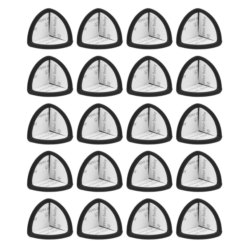 20pcs Desk Corner Protector Safety Silicone Baby Proof Corner Protector for Furniture Black - Image 5