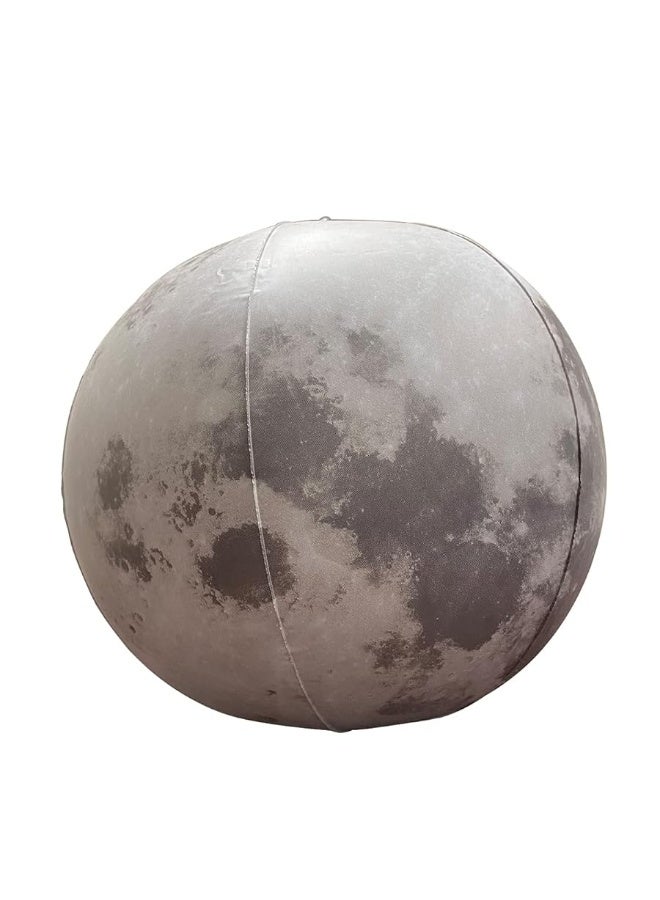 Jet Creations كرة القمر القابلة للنفخ من جيت كريشنز بموضوع الفضاء، 12 بوصة بعد النفخ، القمر الصناعي الطبيعي للأرض، لعبة تعليمية، كرة شاطئية، متعة في المسبح، زينة للحفلات، ألعاب للأطفال، VBS، دعامة للصور، 1 قطعة - Image 3