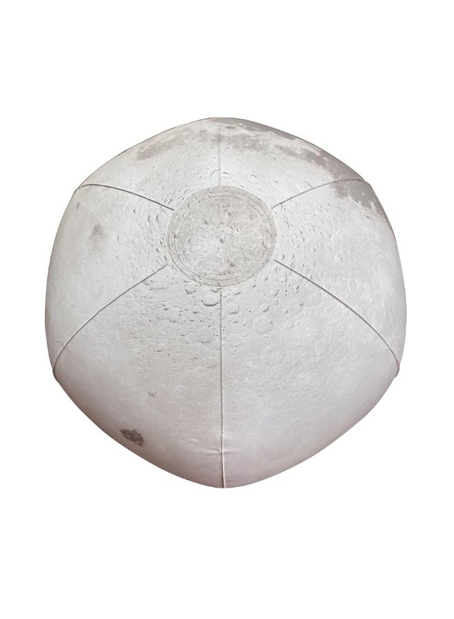 Jet Creations كرة القمر القابلة للنفخ من جيت كريشنز بموضوع الفضاء، 12 بوصة بعد النفخ، القمر الصناعي الطبيعي للأرض، لعبة تعليمية، كرة شاطئية، متعة في المسبح، زينة للحفلات، ألعاب للأطفال، VBS، دعامة للصور، 1 قطعة - Image 5