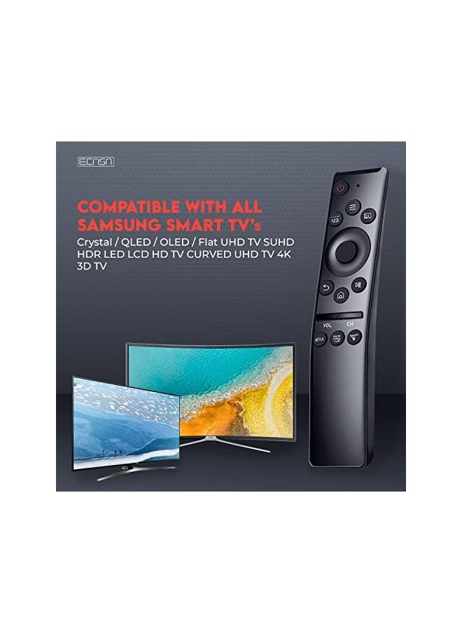 PROMASS - Universal Samsung Smart TV Remote Control fit All Samsung Smart,Remote Control Replacement for Samsung Smart TV HDTV 4K UHD Curved QLED with Netflix, Prime Video Buttons (Battery Included) - Image 1