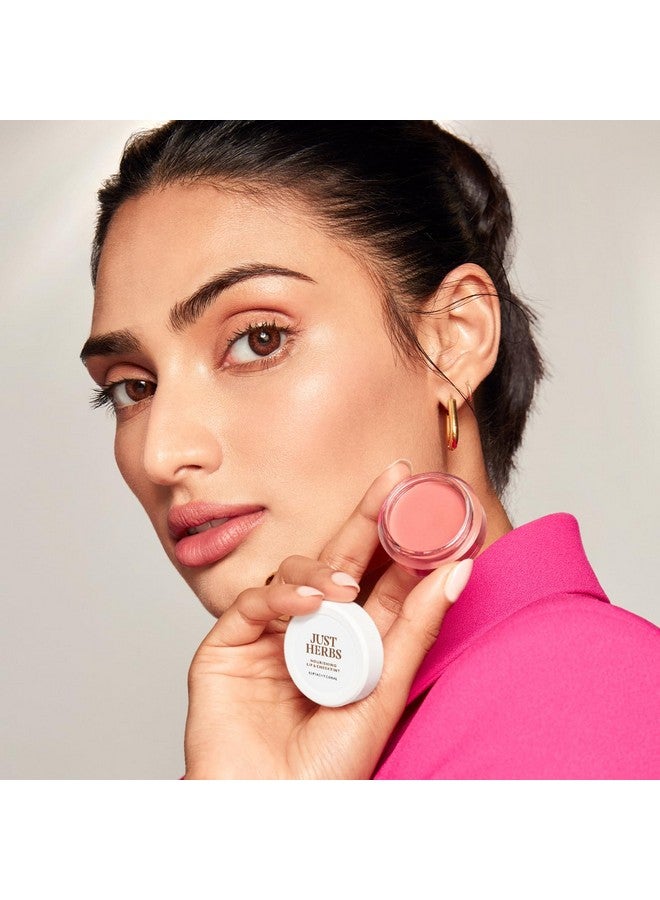 Just Herbs Ayurvedic Natural Lip & Cheek Tint Blush For Women Sls Chemical & Paraben Free 02 Peachy Coral (Creamy Matte) - Image 2