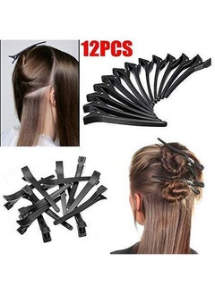 TWIREY Section Clips For Hair Styling Professional Salon Hair Styling Hairdressing Salon Hair Styling For Women Parlor Use Hair Sectioning Clips Set Of 12 Pieces  - Image 5