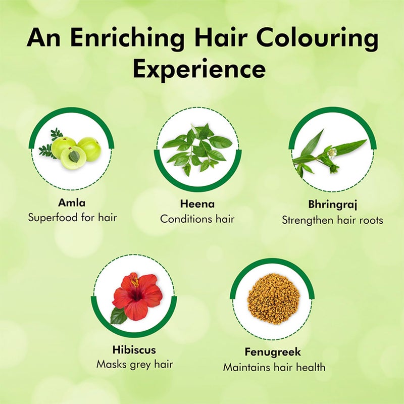 Indica Easy DoItYourself 10 Minutes Hair Color Shampoo with 5 Herbal Extracts and 100 Ammonia Free Long Lasting Formula 125g  125ml  Dark Brown Colour Gloves Included - Image 4