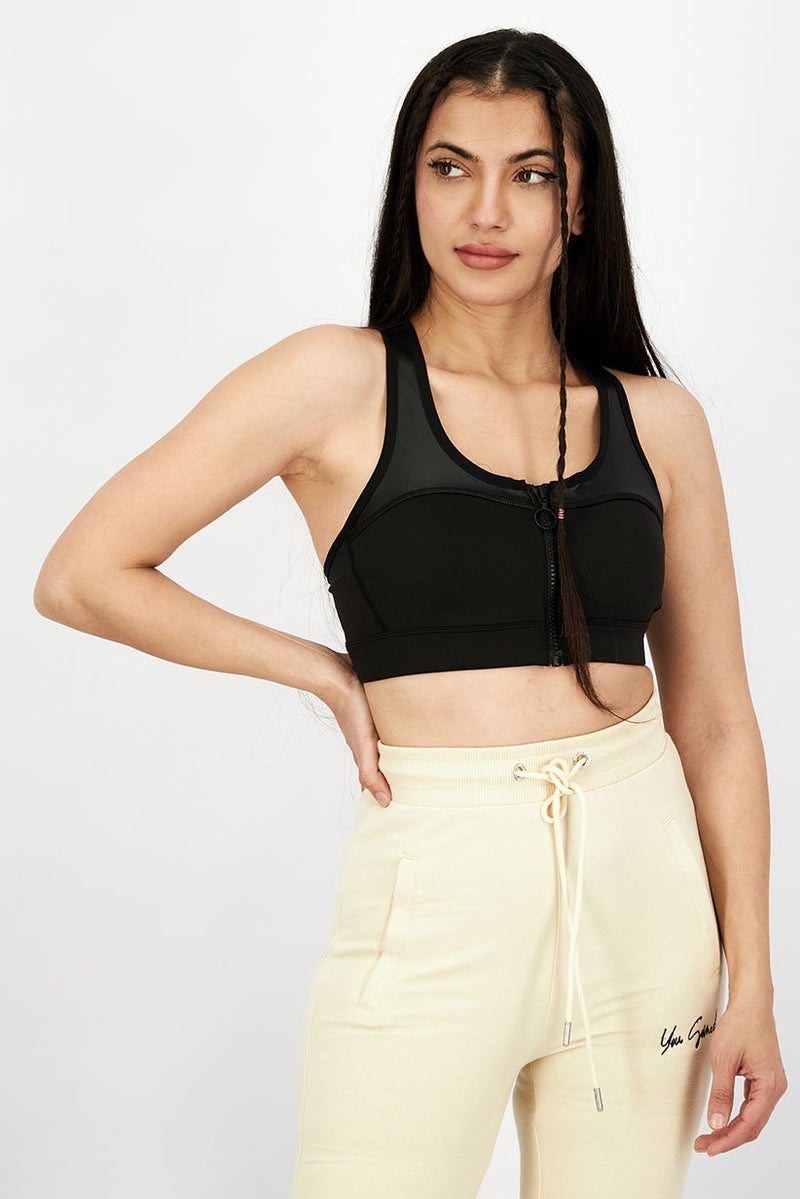 Reebok Women Sportswear Fit Sleeveless Training Sports Bra, Black - Image 1