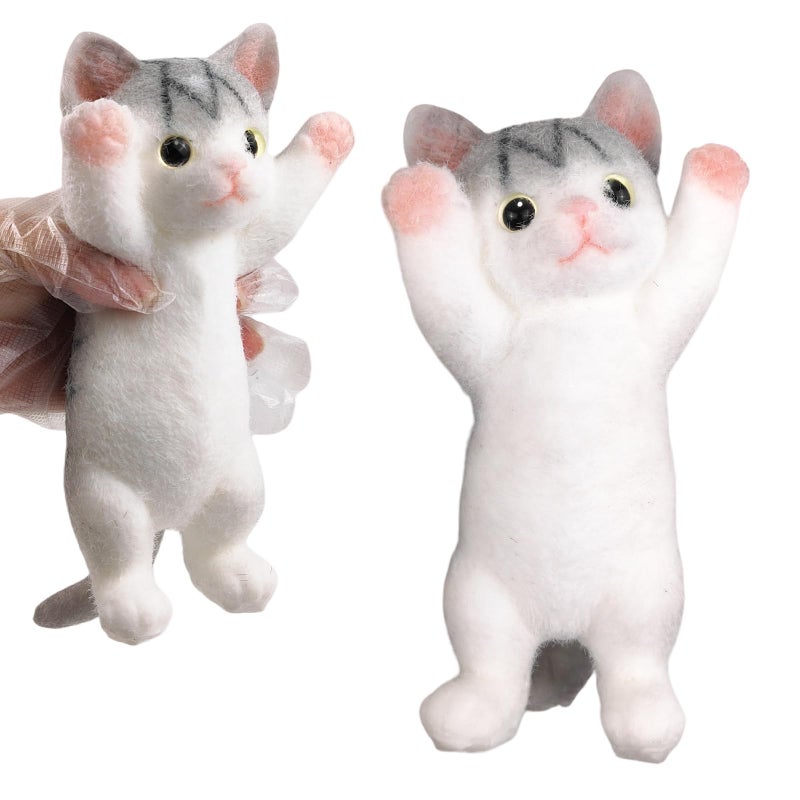 YVBBHE Big Hand Painted Cat Squishy Toysï¼ŒLarge Cute Ultra Soft Kitty Squeeze Fidget Toys for Stress Relief ,Kawaii Squishies Sticky Animal Toys for Adults Kids,Decompression Sensory Balls ï¼ˆCheeseï¼‰ - Image 1