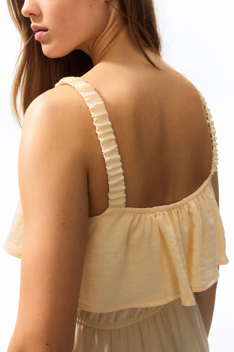 H&M  Flounced tiered dress for Women | Best Price UAE