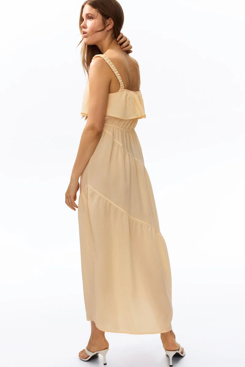 H&M  Flounced tiered dress for Women | Best Price UAE