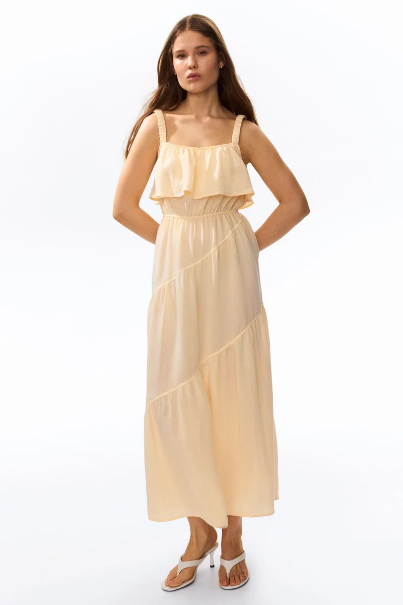 H&M  Flounced tiered dress for Women | Best Price UAE