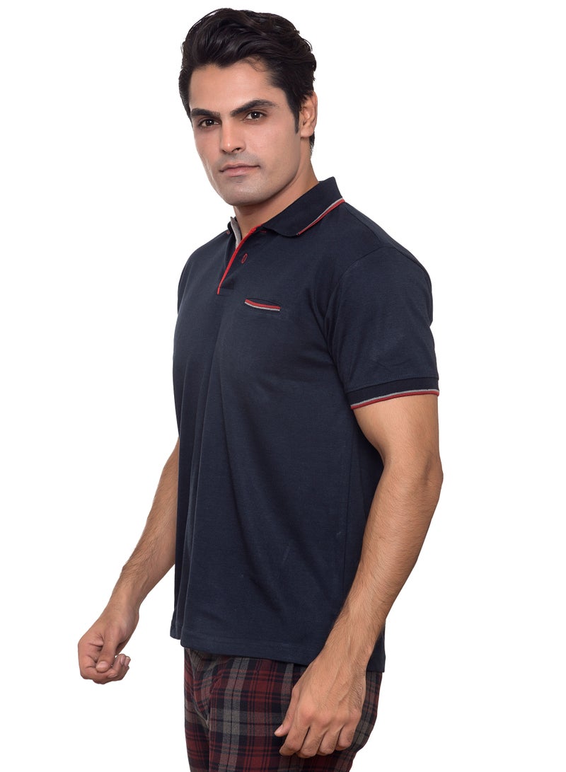 SANTHOME Men's Dry n Cool Polo Shirt for Office Gym Daily Use Comfort Wear  - Image 3