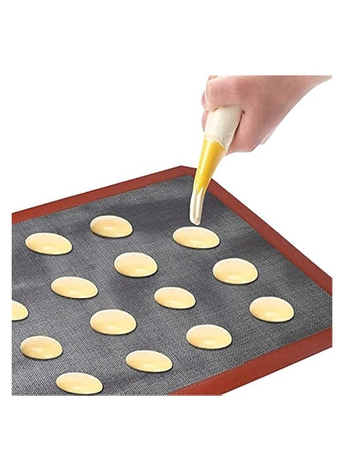 erorex - Silicone Baking Mat Sheet Non-Slip Washable Reusable Baking Tray Washable Reusable Non-Stick Tray Liner for Bake Pans and Rolling Heat-Resistant Cooking Bakeware Mat BPA 40x30cm - Image 1