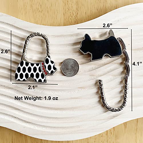 KSMD Purse Hooks for Table and Bars,Portable Purse Hanger Organizers Hooks Handbag Holder Pocketbook Holder Bag Storage for Desk Bag Hook,Foldable Folding Table Hook Hanger - Image 3