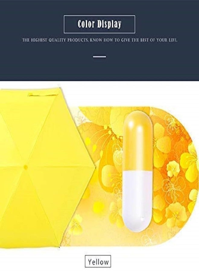rhonnium مظلة رونيوم الإبداعية على شكل كبسولة، خفيفة الوزن، مقاومة للماء، حماية من الأشعة فوق البنفسجية، صغيرة الحجم وقابلة للطي، مظلة سفر للرجال والنساء (متنوعة الألوان) - Image 4