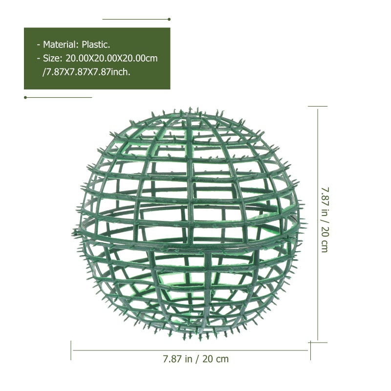 Plastic Flower Ball Rack DIY Arrangement Frame 20X20cm Garden Decor Party Centerpiece - Image 3