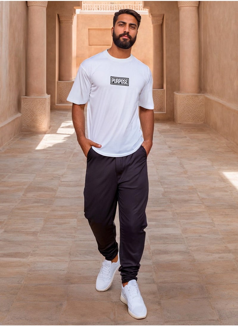 Styli - Oversized Purpose Print Detail T-shirt - Image 1