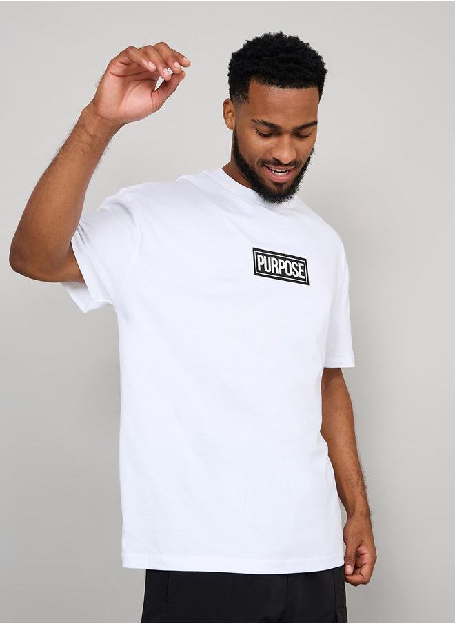 Styli - Oversized Purpose Print Detail T-shirt - Image 1