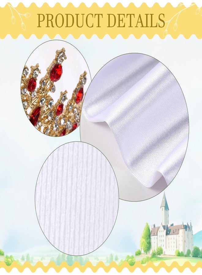 JaGely - 5 Pieces Fairy Princess Costume for Women Corset Top Crown Gloves Socks Skirt Halloween Party Princess Role Play Dress Up for Adult M Yellow - Image 3