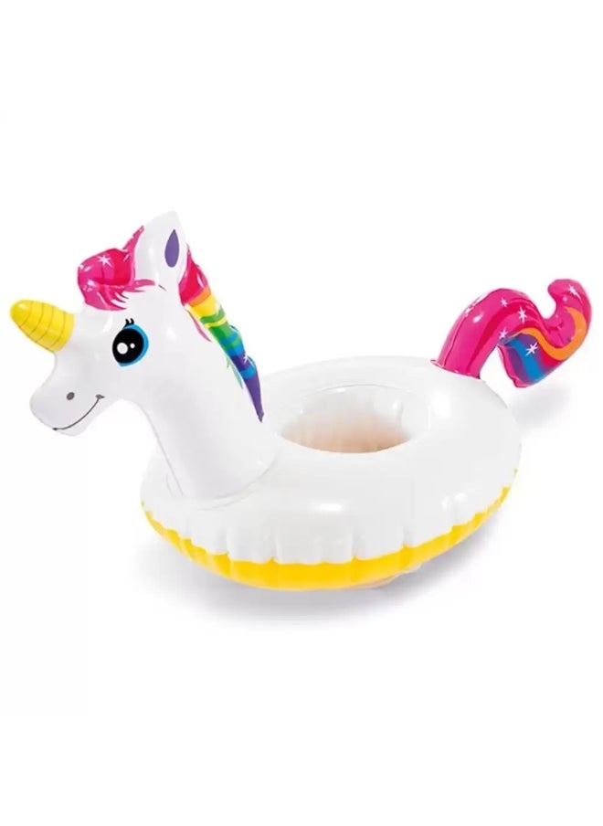 INTEX Intex Inflatable Pool and Hot Tub Drink Holders with Size 20X38cm- 3pcs Set- White, Yellow & Pink Color Combination  - Image 4