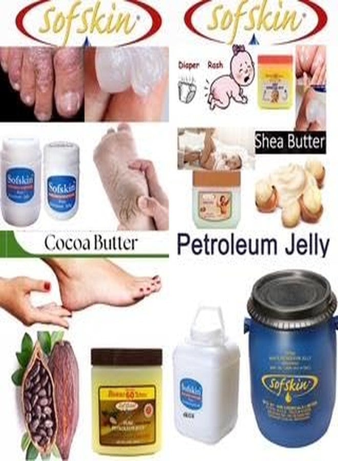 Sofskin White Petroleum jelly IP, 500 gm, No Smell.100% Pure & Safe, pH 5.5, No skin allergy, for - Psoriasis, cracked heels, face & chapped lips, Diaper Rash, Bed sores, Dry Skin, Bruises, small burns - Exp. 5 yrs. Made in India. Export Surplus (See Video) - Image 4