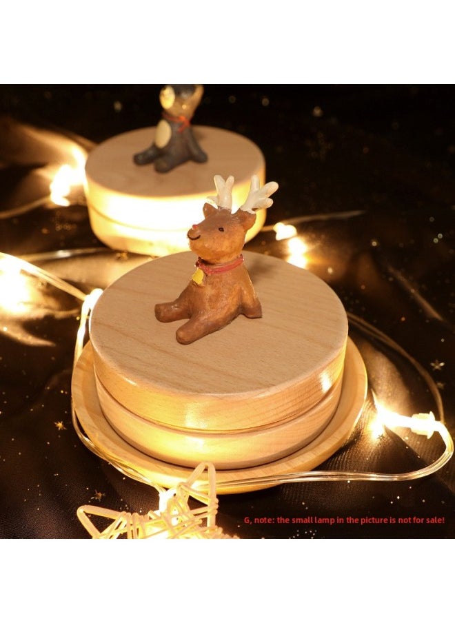 Generic Children's Denture Memorial Box Creative Collection Frame Beech Wood Teeth Changing Storage Box For Boys And Girls-Color:Looking Up At The Stars-fawn  - Image 2