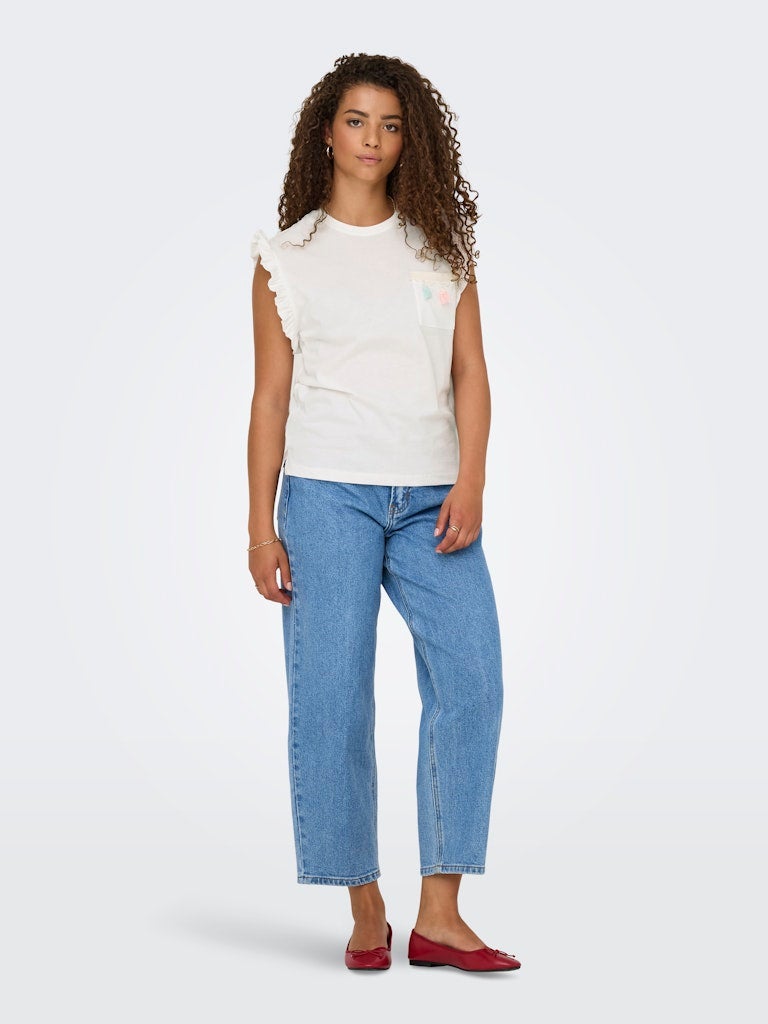 ONLY ONLFILIPPA LIFE S/S DETAIL POCKET TOPJRS - Image 2